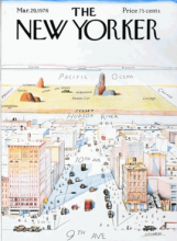Saul Steinberg's New Yorker Cover Cartoon called "View of the World"